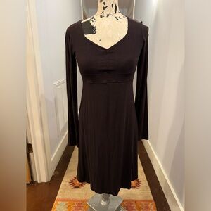 Prana Gorgeous chocolate brown Dress that hugs all of the right places! Sz S